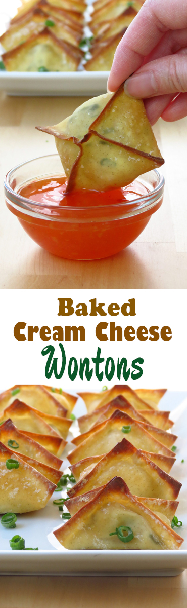 Crispy Baked Cream Cheese Wontons - Anisa Favourite Foods