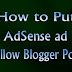 How to Put Google Adsense / Any Ads Below Blogger Post