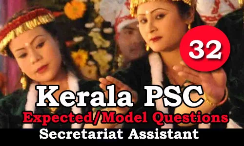 Kerala PSC Secretariat Assistant Model Questions - 32
