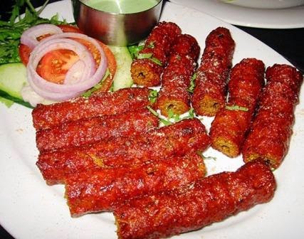 Seekh Kebab with Naan