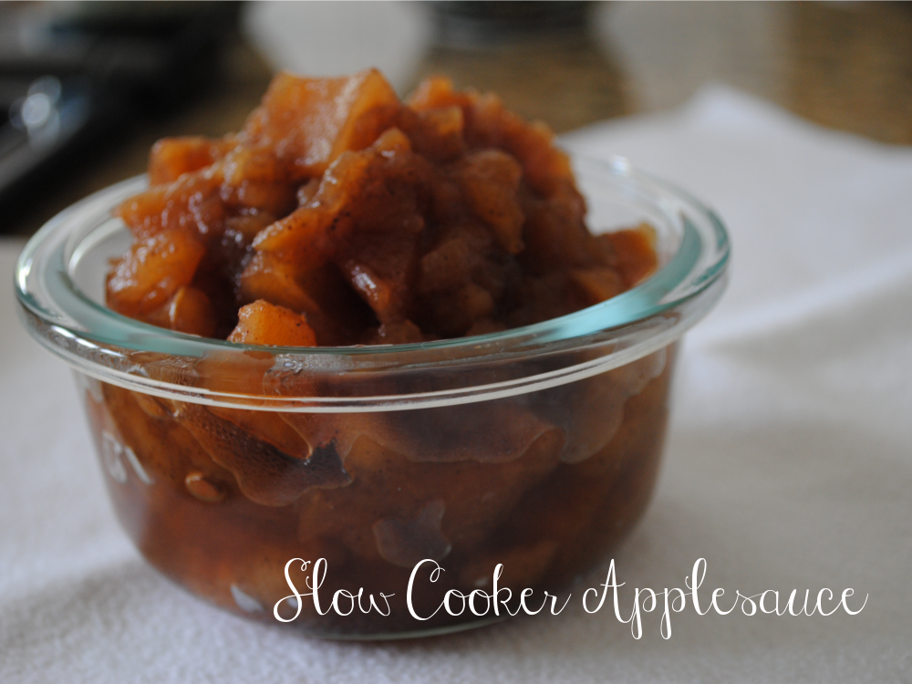 Slow Cooker Applesauce.