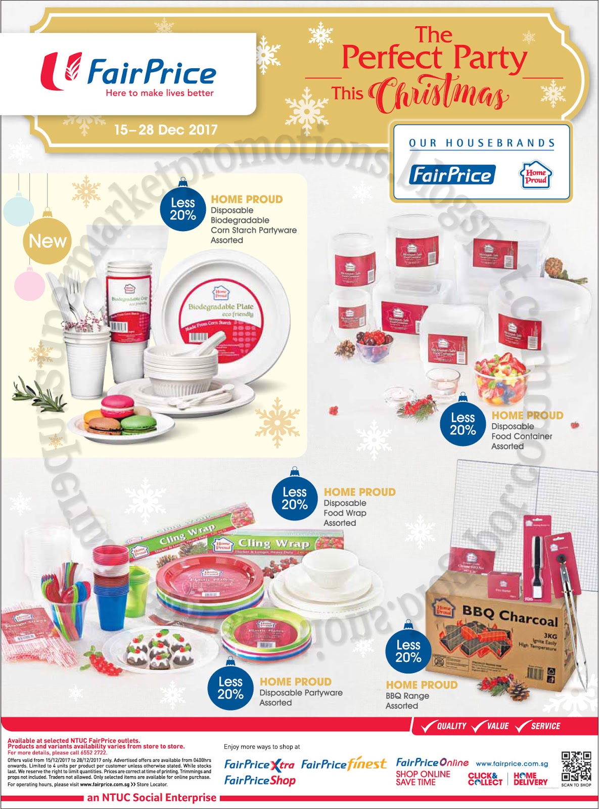 NTUC FairPrice Christmas Party Essentials 15 28 December 2017