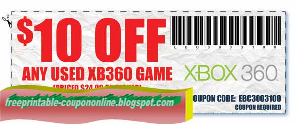 Gamestop coupons printable 2018 in store