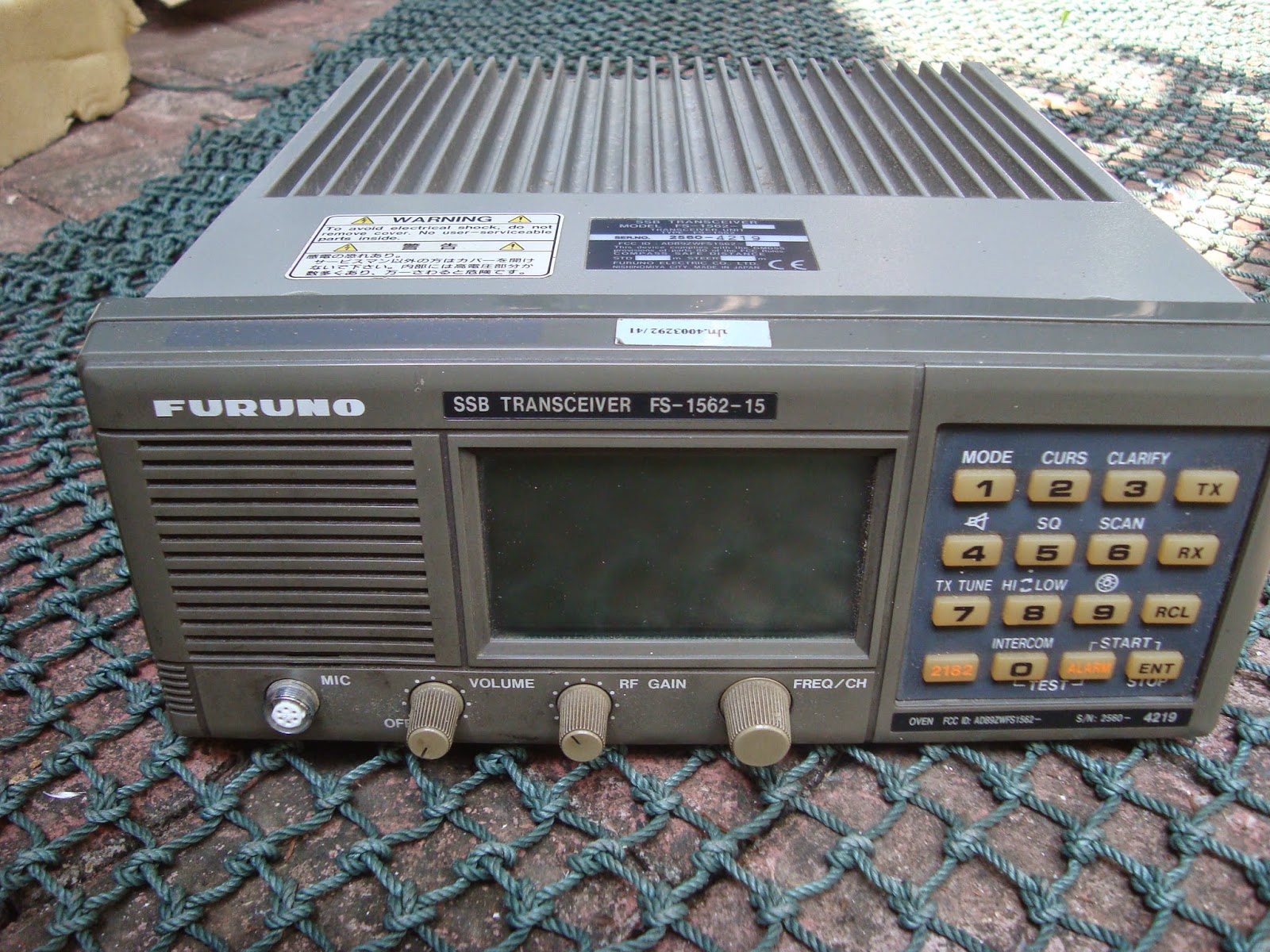 RADIO SELLER: Furuno FS 1562-15 HF Professional Transceiver (SOLD)