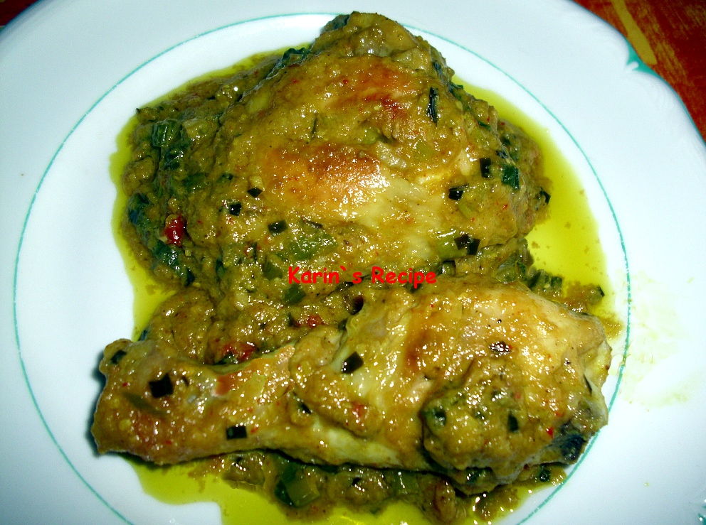 Karin s Recipe Ayam  Masak  Cabai Hijau  Chicken Cook In 
