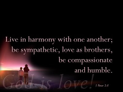 Finally, be ye all of one mind, having compassion one of another, love as brethren, be pitiful, be courteous
