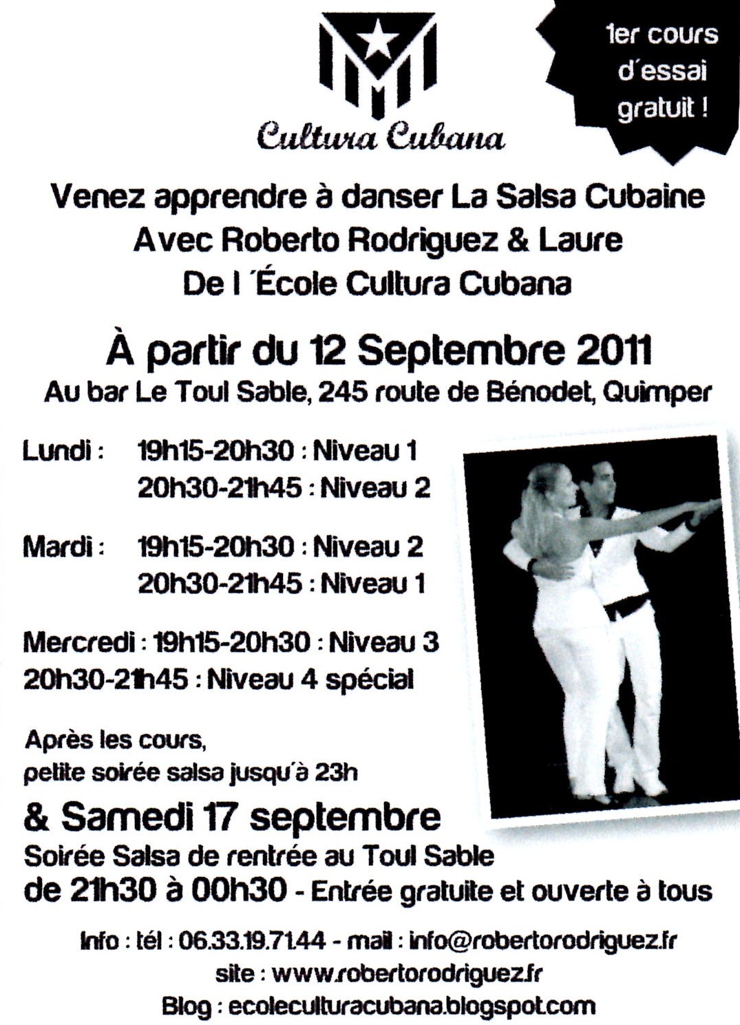 Cultura Cubana Cours de Salsa à Quimper avec Cultura Cubana