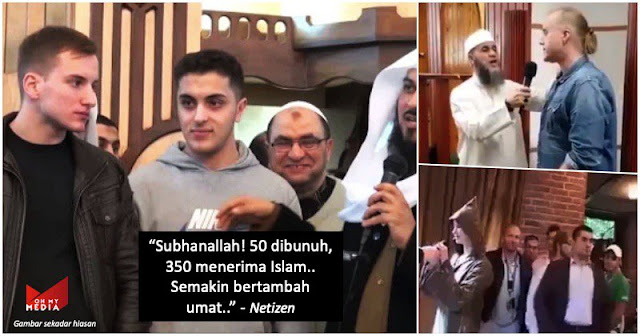 50 Jemaah Meninggal Di Bunuh,350 warga NZ ucap dua kalimah syahadah?