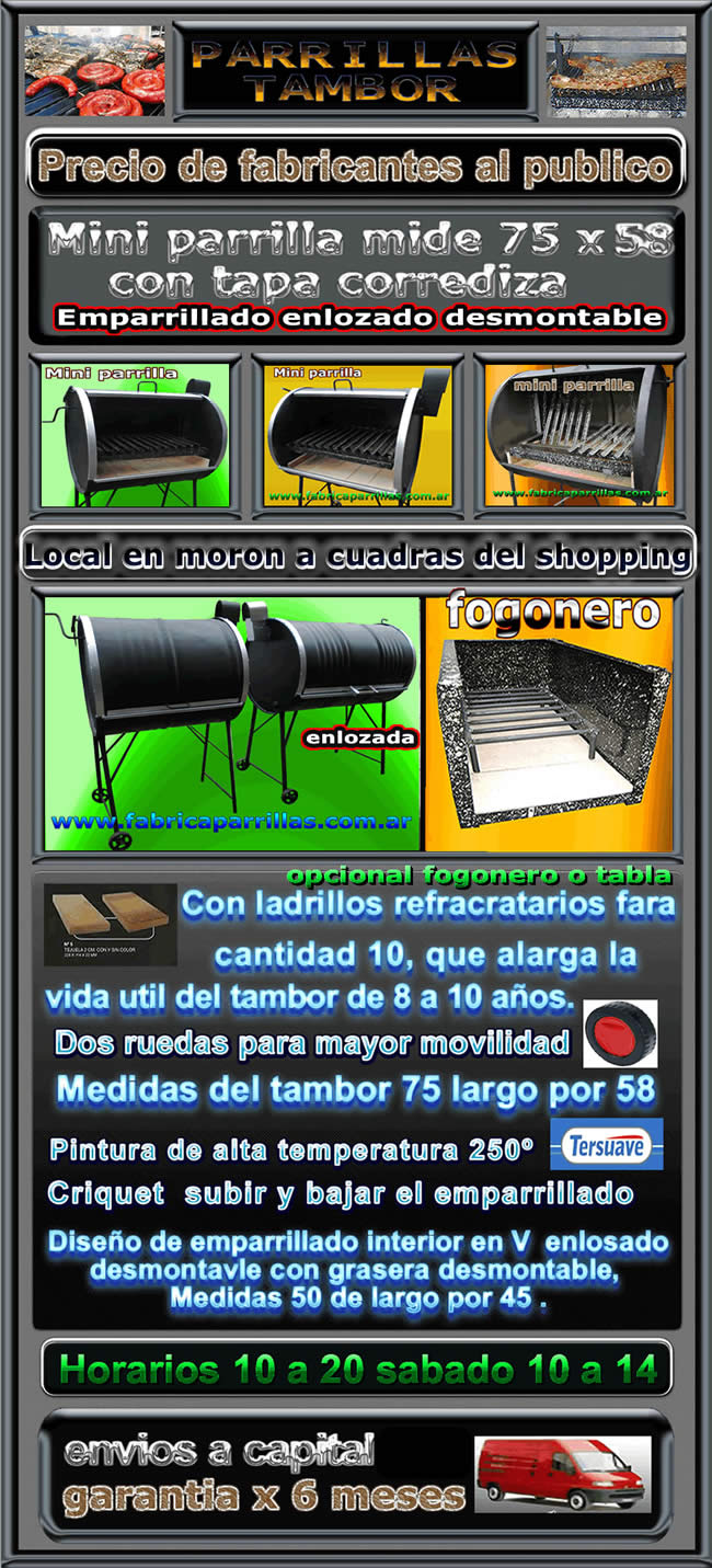 Mini parrillas de tambor Mini parrillas de tambor