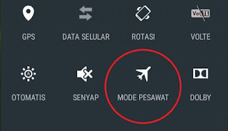 On/Off Mode Pesawat Android