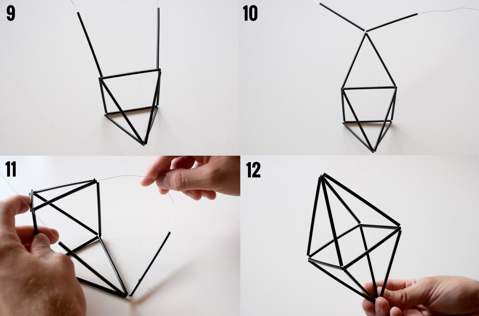 DIY Geometric Mobiles Sarah & Nick