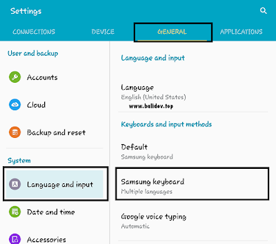 Cara Menghilangkan Koreksi dan Prediksi Teks Pengaturan Keyboard HP Samsung Galaxy