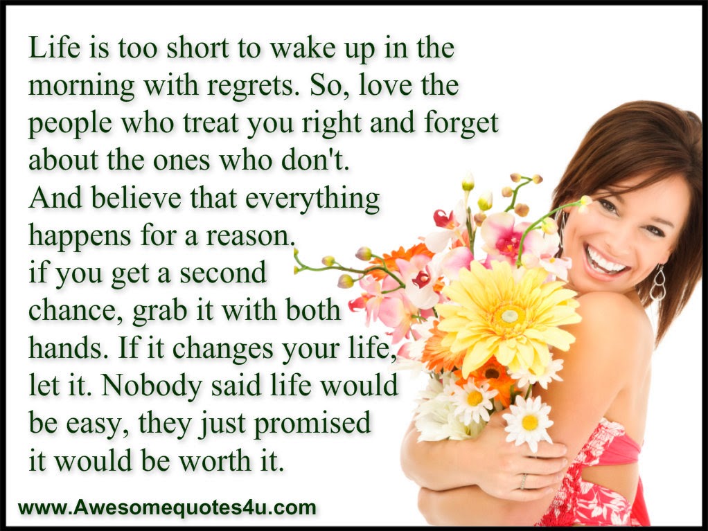 Awesome quotes life is one time offer use it well 
