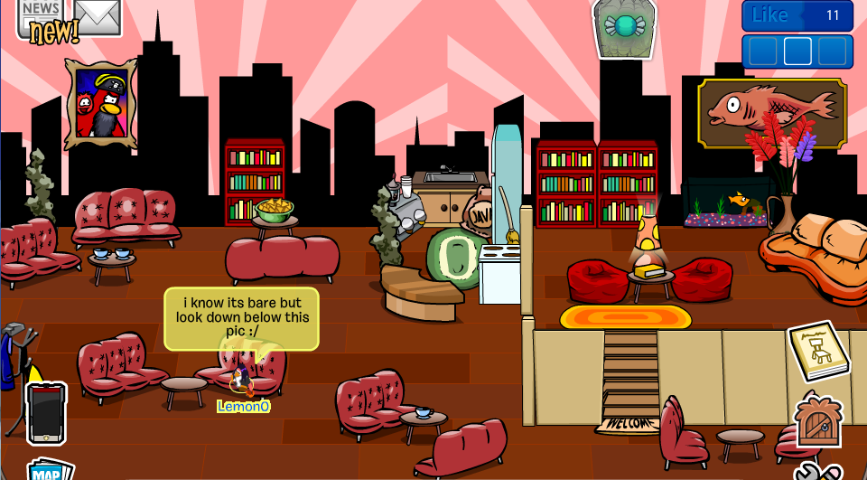 Club Penguin Igloo Ideas Coffee Shop igloo!