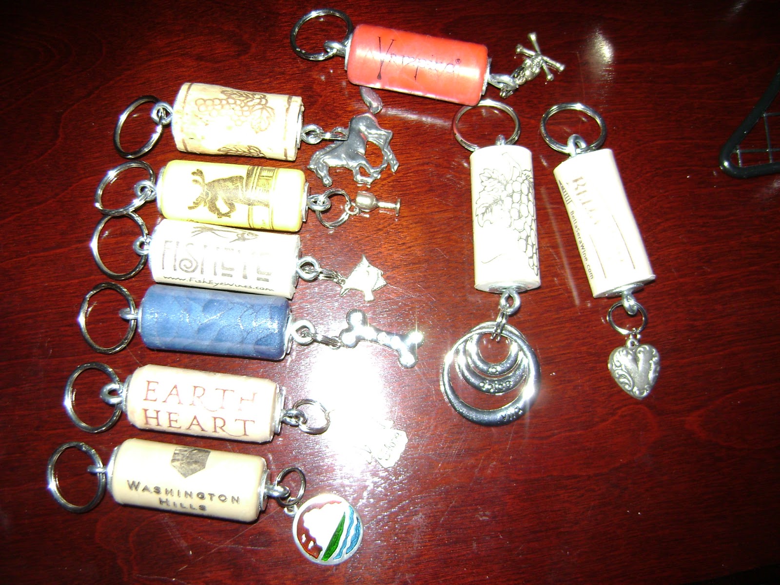 intuitive crafter Wine Cork Keychain Tutorial