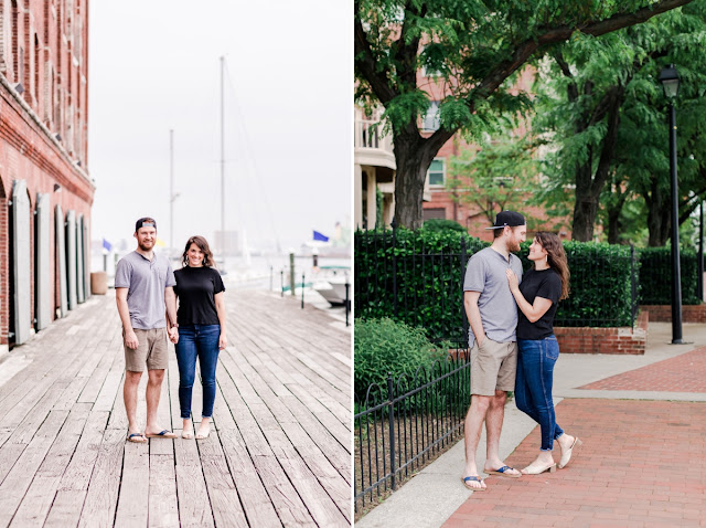 Spring Sunrise Engagement Session in Fells Point Baltimore photographed by Maryland Wedding Photographer Heather Ryan Photography