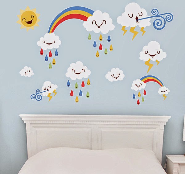 Beautiful wall stickers ideas for a cute girl nursery