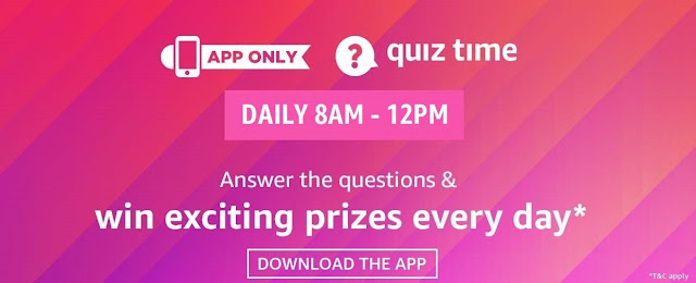 amazon quiz 24 December 2018