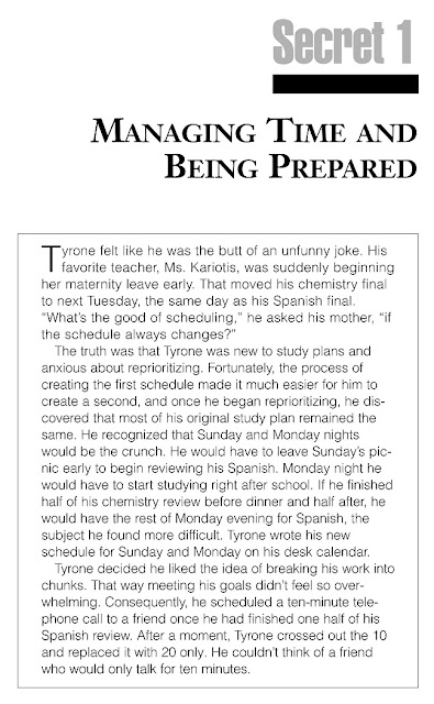 Secret 1 Managing Time & Being Prepared