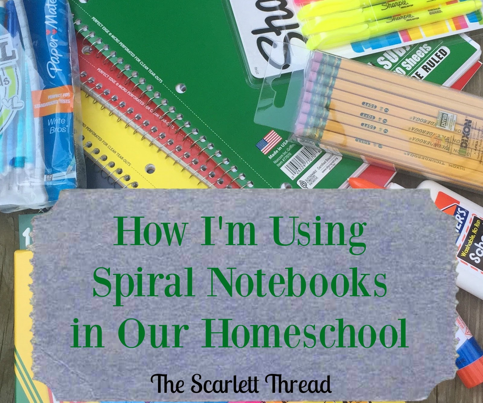 The Scarlett Thread How I'm Using Spiral Notebooks in Our Homeschool