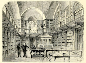 The library of St Paul's Cathedral  from Old and New London by W Thornbury (1873)