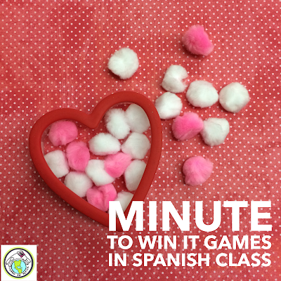 Minute to Win it Games in Spanish Class