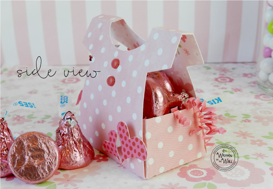 It's Written on the Wall A Darling Party Favor for a Girl Baby Shower