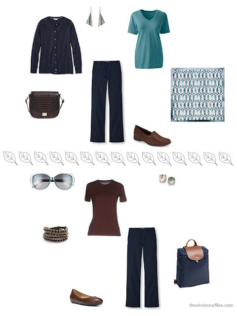 2 ways to style navy trousers for a summer vacation 2 ways to style navy trousers for a summer vacation