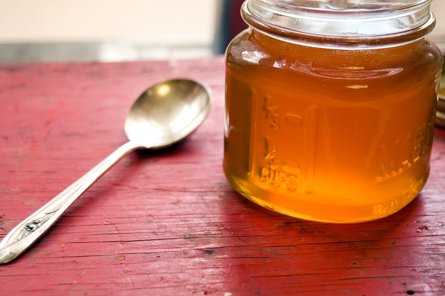 Culinerdy Golden Honey in a Mason Jar