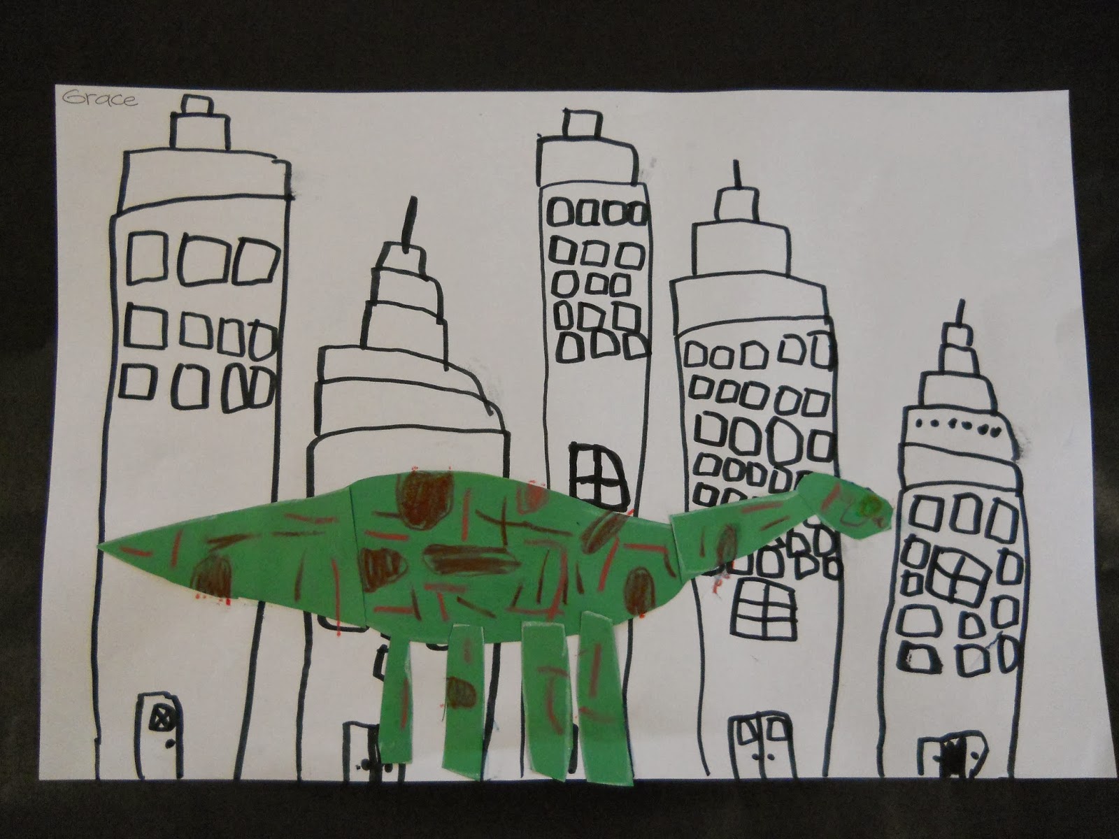 if the dinosaurs came back art lesson