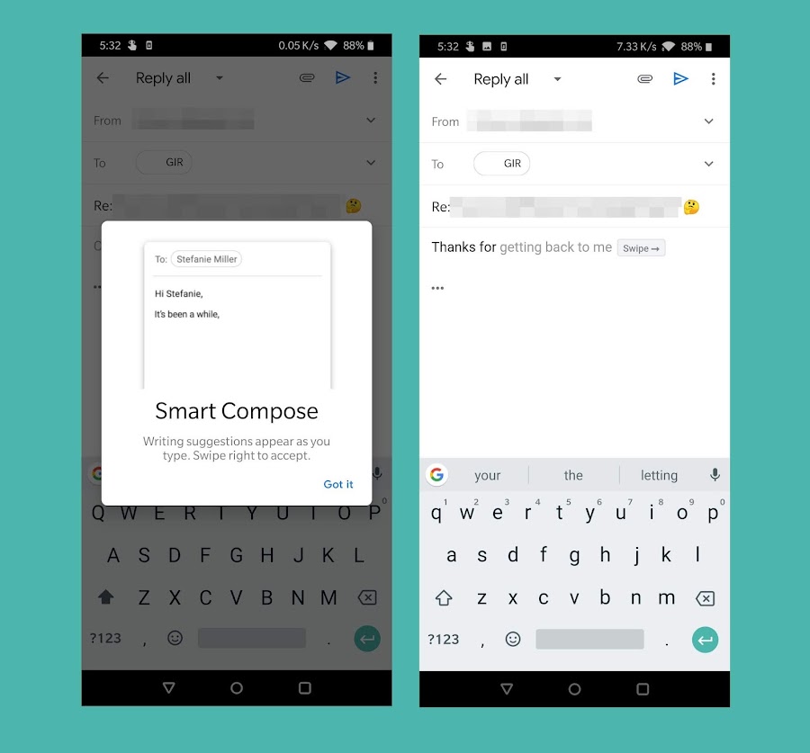 Gmail's Smart Compose feature is now available for all Android smartphone users
