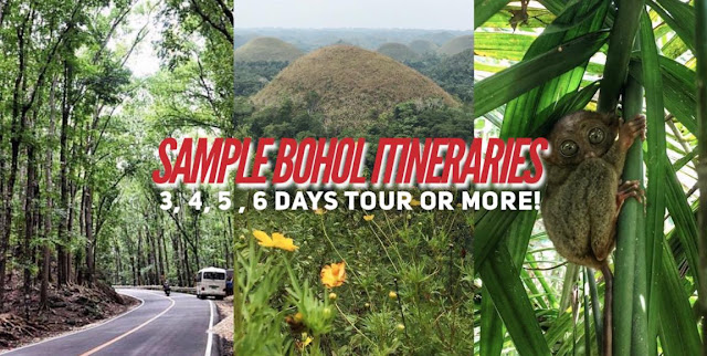 RECOMMENDED BOHOL ITINERARY CEBU BOHOL ITINERARIES