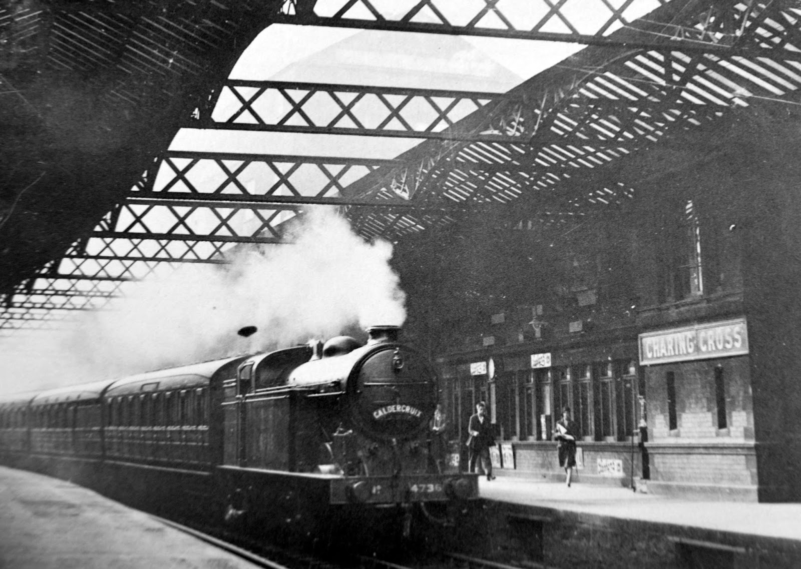 Tour Scotland Old Photograph Railway Station Charing Cross