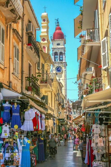 Corfu Town, Corfu Tower of St. Spyridon Greece Corfu Town, Corfu Tower of St. Spyridon Greece