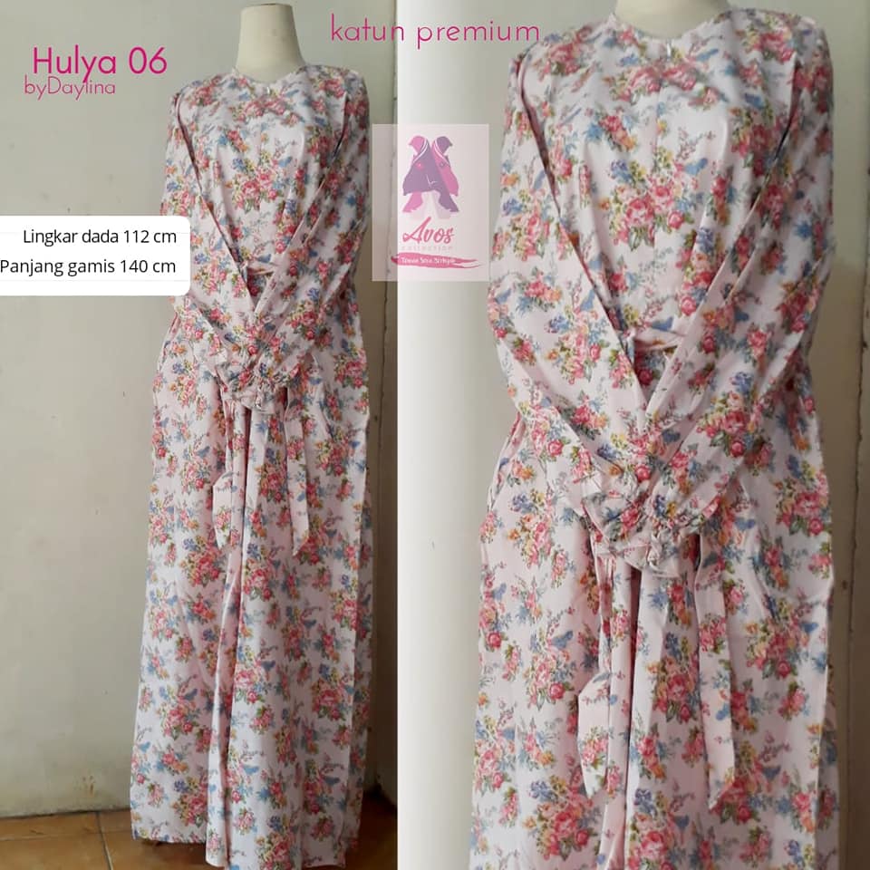 Gamis hulya 06 katun premium motif syabi warna dasar putih Gamis hulya 06 katun premium motif syabi warna dasar putih