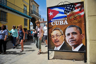 Viajes de la familia Obama en Cuba Fotos de Castro y Obama, Habana Vieja