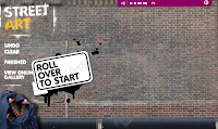 Street Art website landing page