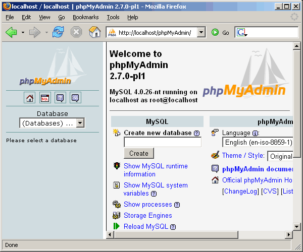 Download phpMyAdmin 4.2.7 Free for Windows