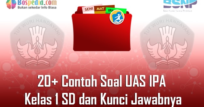 Lengkap 20 Contoh Soal Uas Ipa Kelas 1 Sd Dan Kunci Jawabnya Terbaru Bospedia