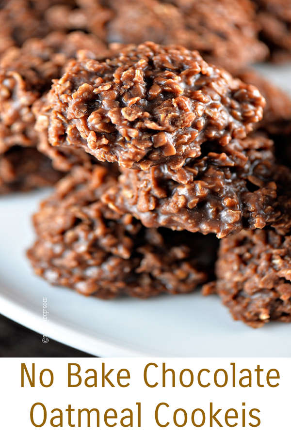 NoBake Chocolate Oatmeal Cookies