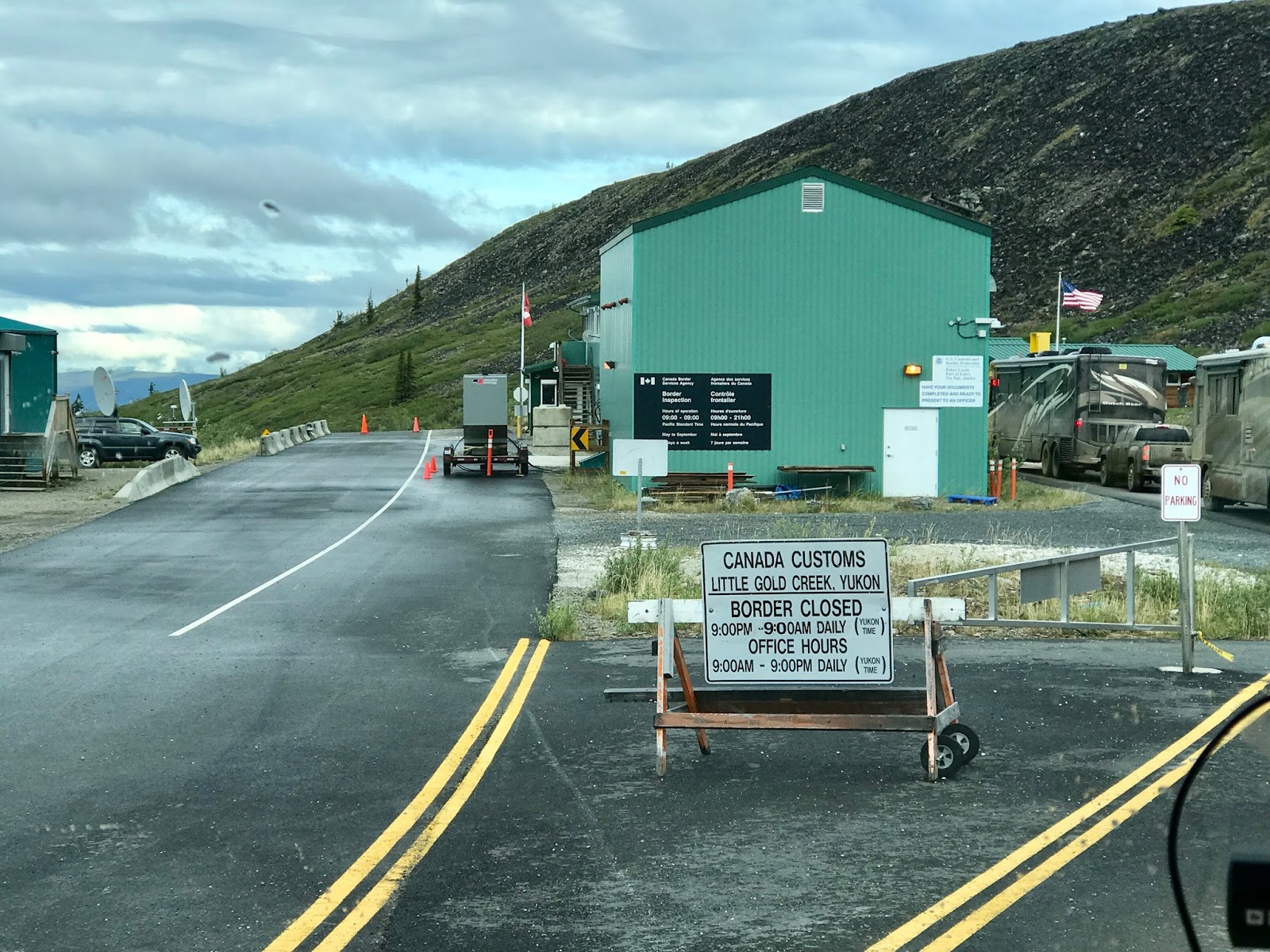 On The Meandering Road June 25, 2017 Alaska/Canada Border to Tok, AK