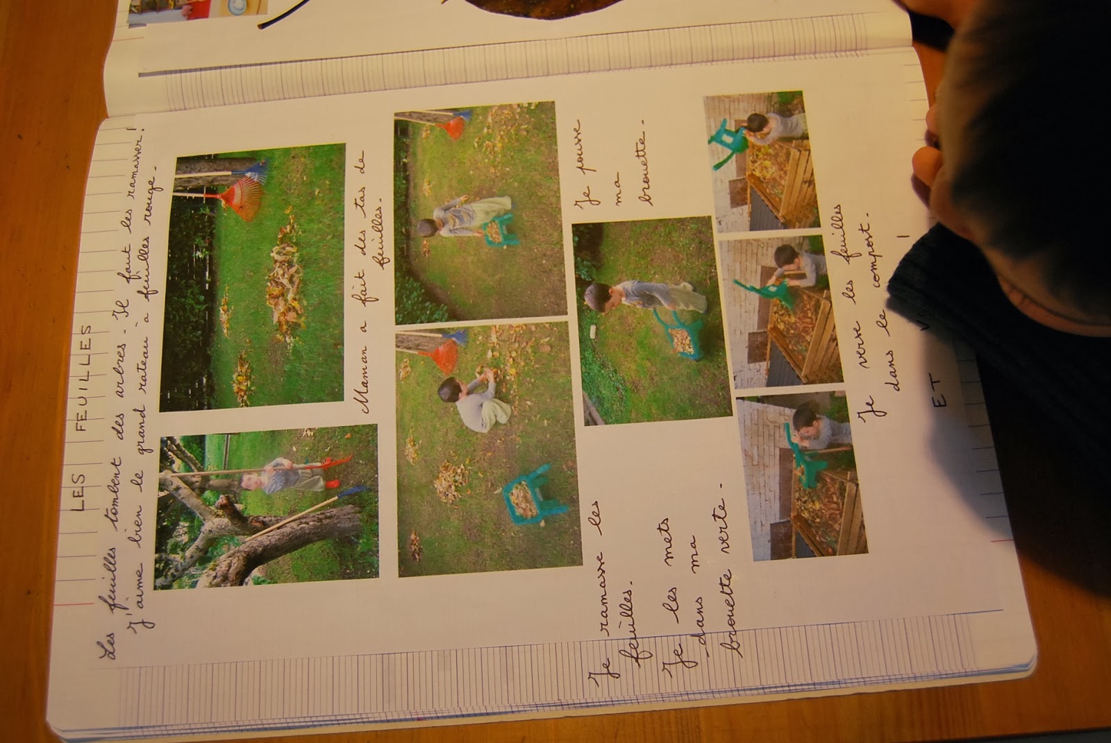 Page De Garde Cahier De Comptines Arbres Merci qui ? Merci Montessori !: Séquence arbres et feuilles