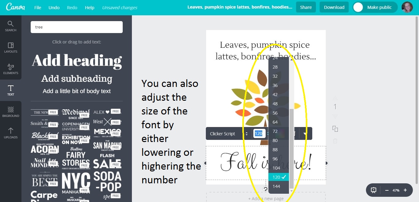 how to create a printable with canva