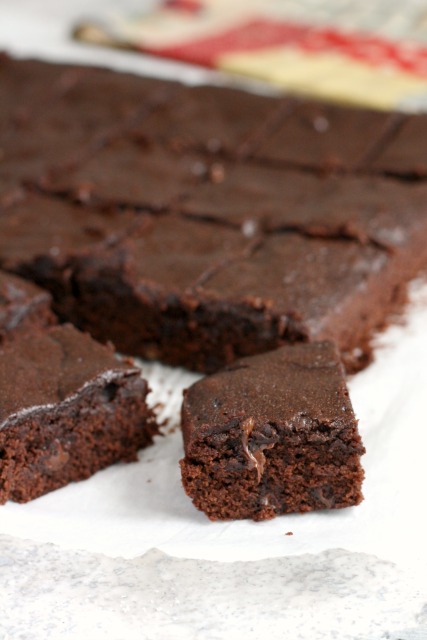 Big batch fudgy lentil brownies get their great texture from a simple red lentil puree.