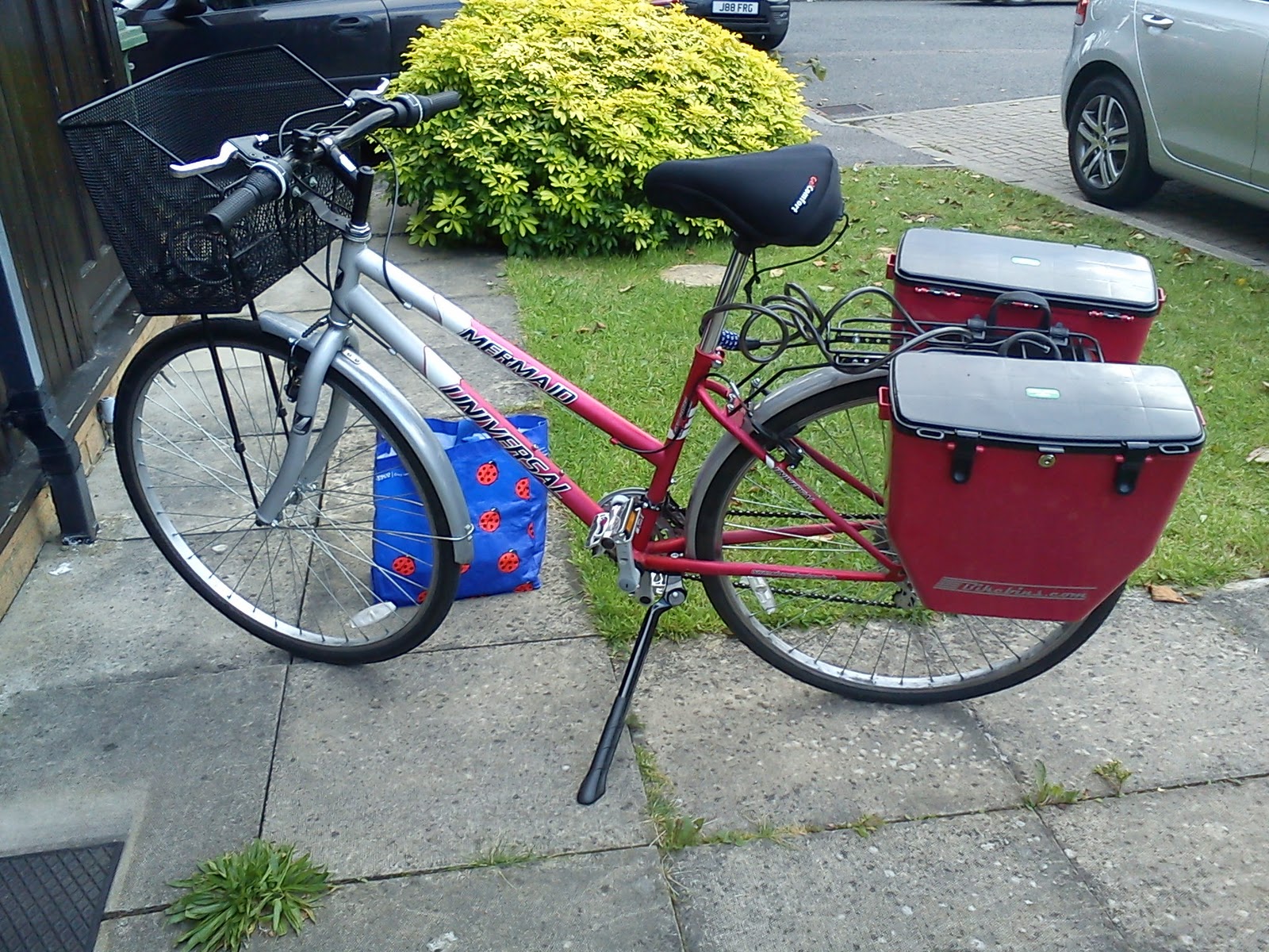 Second Gear BikeBins hardsided locking panniers approaching the seven year mark!