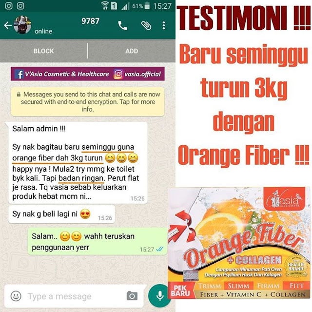 ORANGE FIBER + COLLAGEN V'ASIA BEAUTY KIOSK