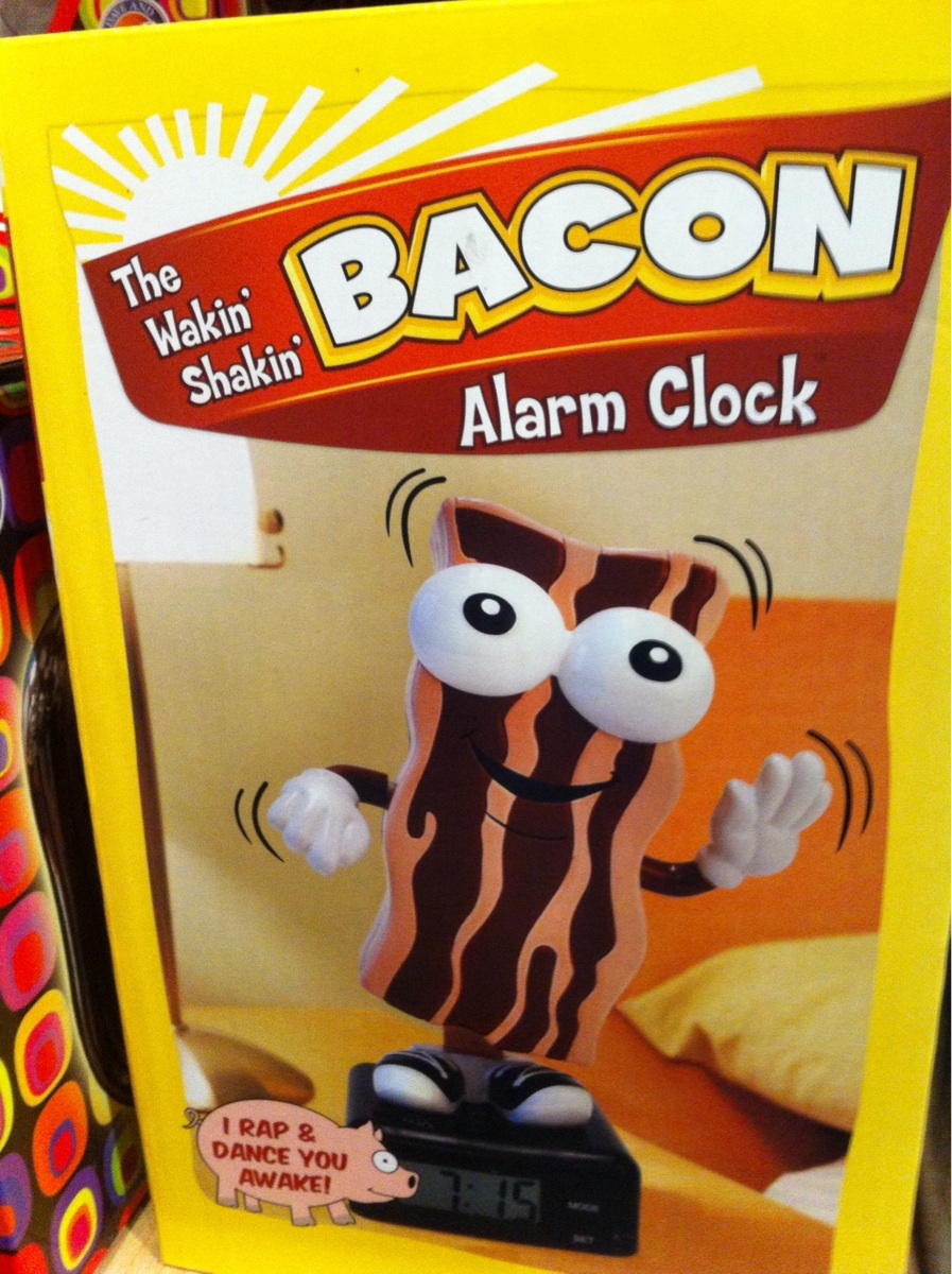 All things Bacon Wakin' Shakin' Bacon Alarm Clock