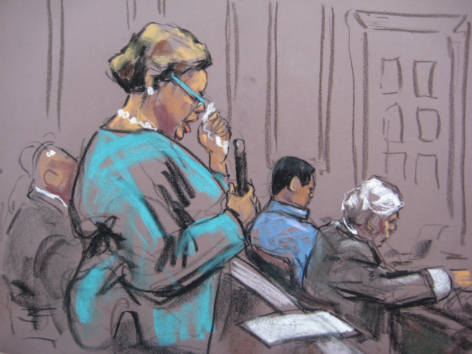 Art in court and NYC paintings New beginnings, court art then and now