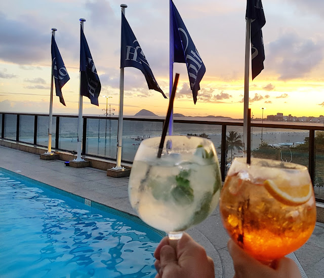 Blog Apaixonados por Viagens - Happy Hour Hilton Copacabana - Rio de Janeiro