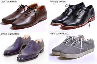 Jenis dan Model Sepatu Oxford Pria Jenis dan Model Sepatu Oxford Pria
